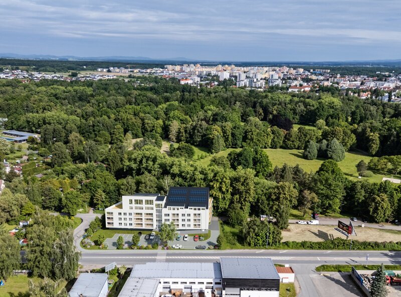 BYT 3.09 - dispozice 2+kk, 54 m2, lodžie směrem k Č. Budějovicím