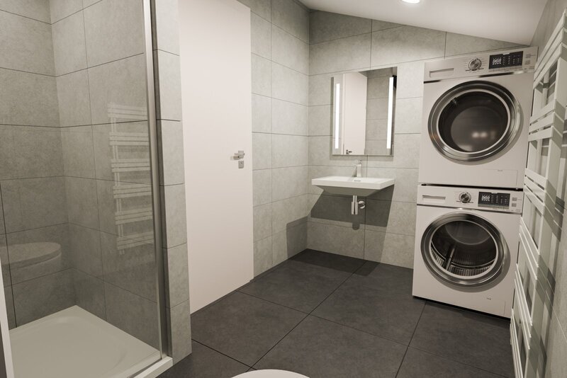 BYT 4.04 - dispozice 4+kk, Mezonet, 133 m2, terasa směrem ke Stromovce